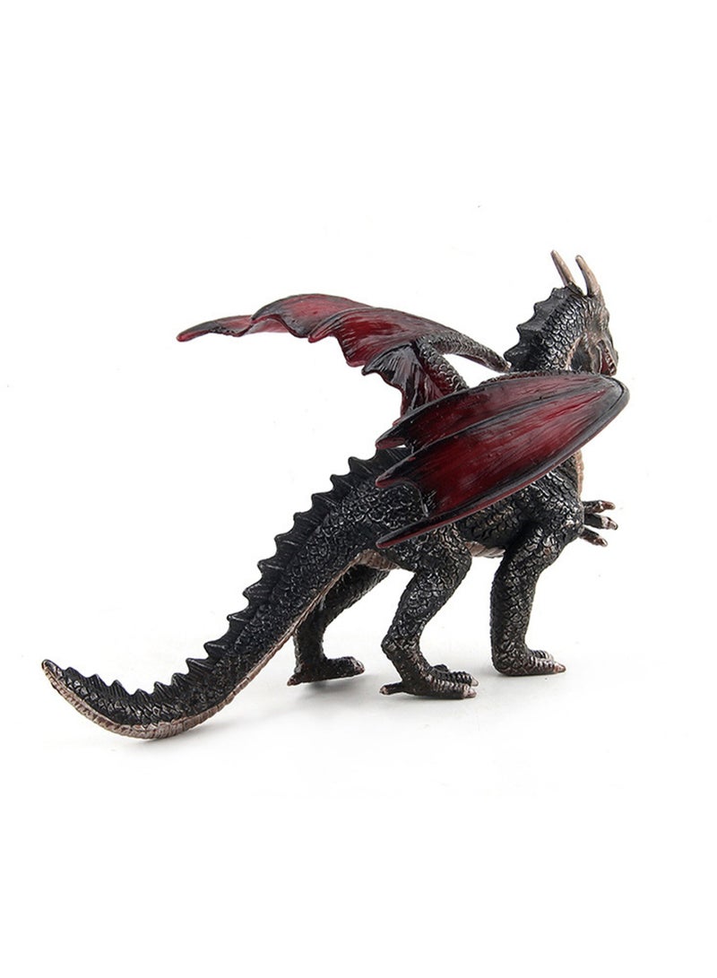 Children's Simulation Solid Dinosaur Model Doll Animal Plastic Flying Dragon Dinosaur Toy Ornaments Collection (124-152 Stone Dragon) - Image 4