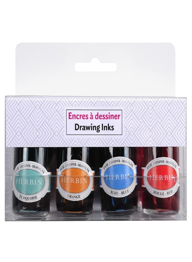 Herbin Drawing Ink Bottle (15ML - Set of 4) 11701T