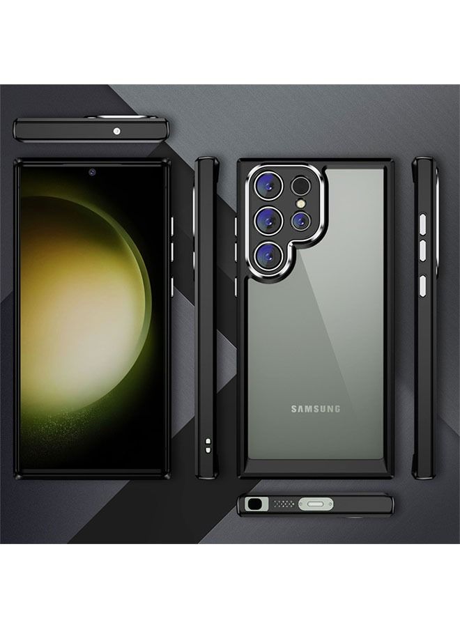 Ocean Samsung Galaxy S23 Ultra Case, Non Yellowing Military Grade Drop Protection Thin Flexible Silicone TPU Shockproof Protective Slim Fit Phone Cover for Samsung Galaxy S23 Ultra (Black) - Image 2