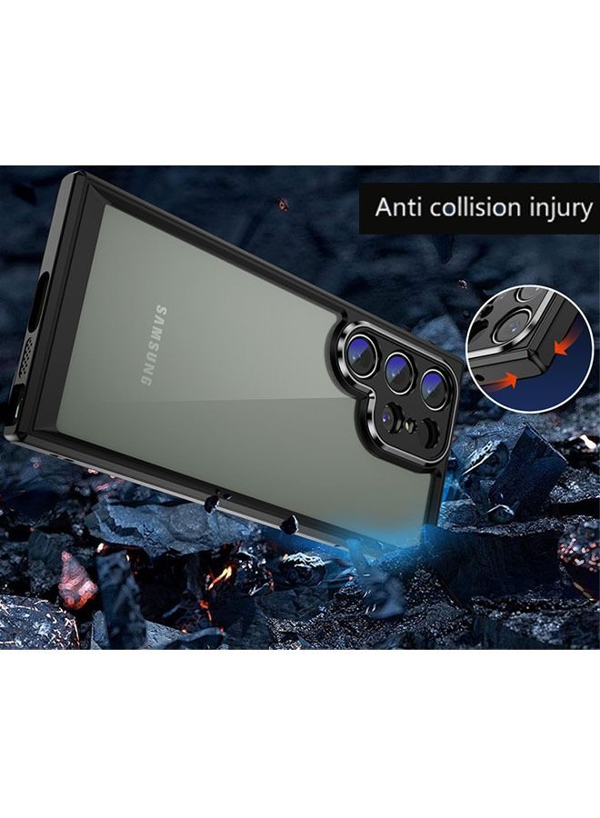 Ocean Samsung Galaxy S23 Ultra Case, Non Yellowing Military Grade Drop Protection Thin Flexible Silicone TPU Shockproof Protective Slim Fit Phone Cover for Samsung Galaxy S23 Ultra (Black) - Image 4