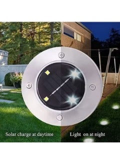 Generic 4-Piece Solar Powered LED Patio Sensitive Sensor Light White  - Image 2