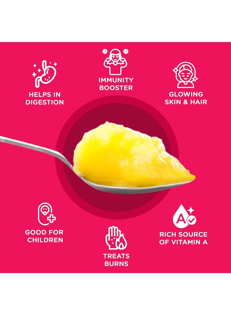 Gits Cow Ghee 200 ml Jar | Pack of 2 | Aroma in every drop |Pure Veg, Pure Cow Ghee, Desi Ghee, No preservatives | Rich Taste & Aroma | Good source of Vitamin A, Delicious, Healthy & Nutritious | Good for Digestion, Heart, Skin and Hair | Homemade taste - Image 4