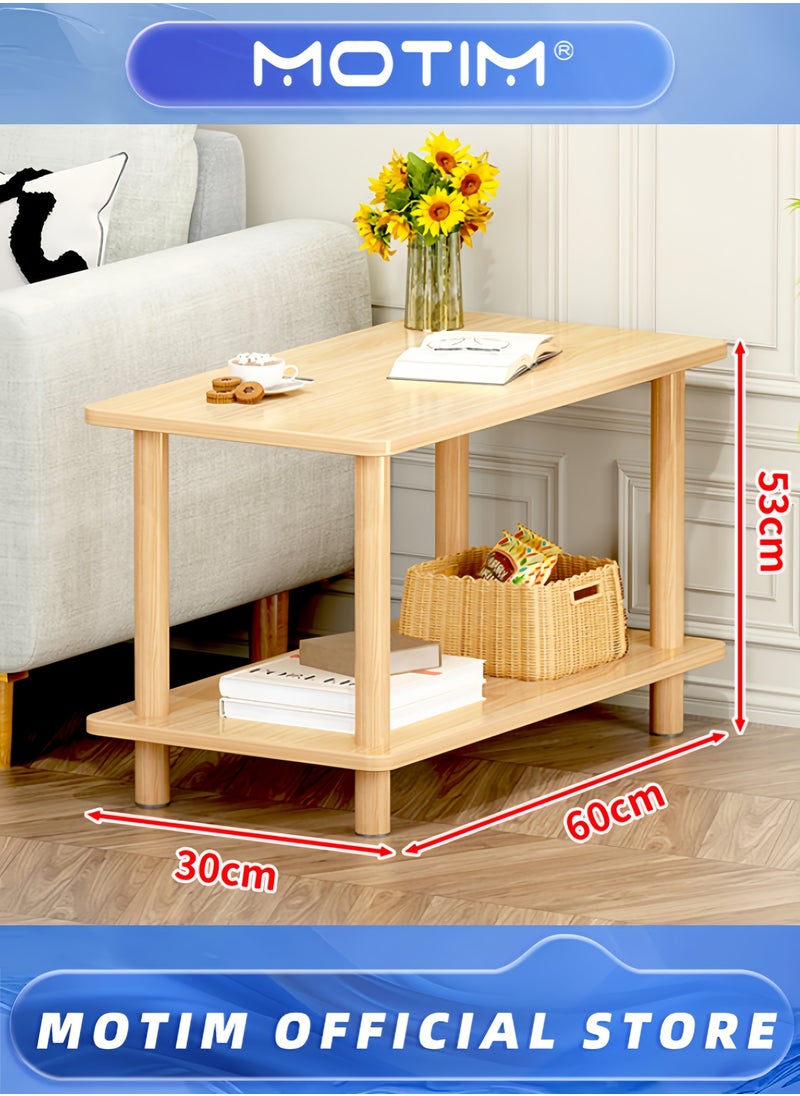 2-Tier Multi-Use Side Table Bedside Table for Bedroom Hallway