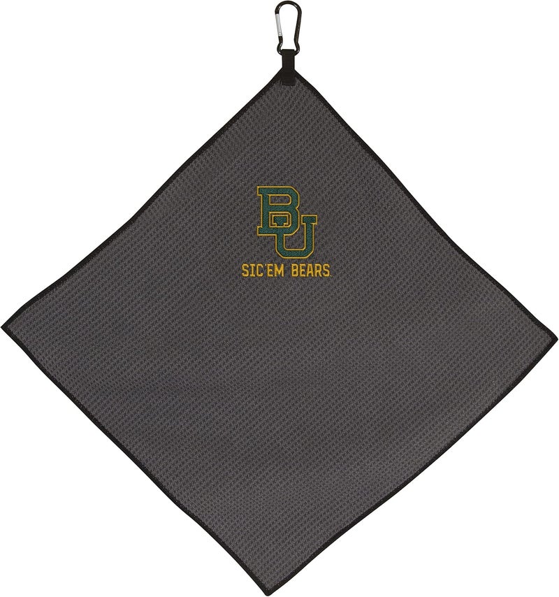 Team Effort Collegiate 15" x 15" Grey Microfiber Towel - Image 1