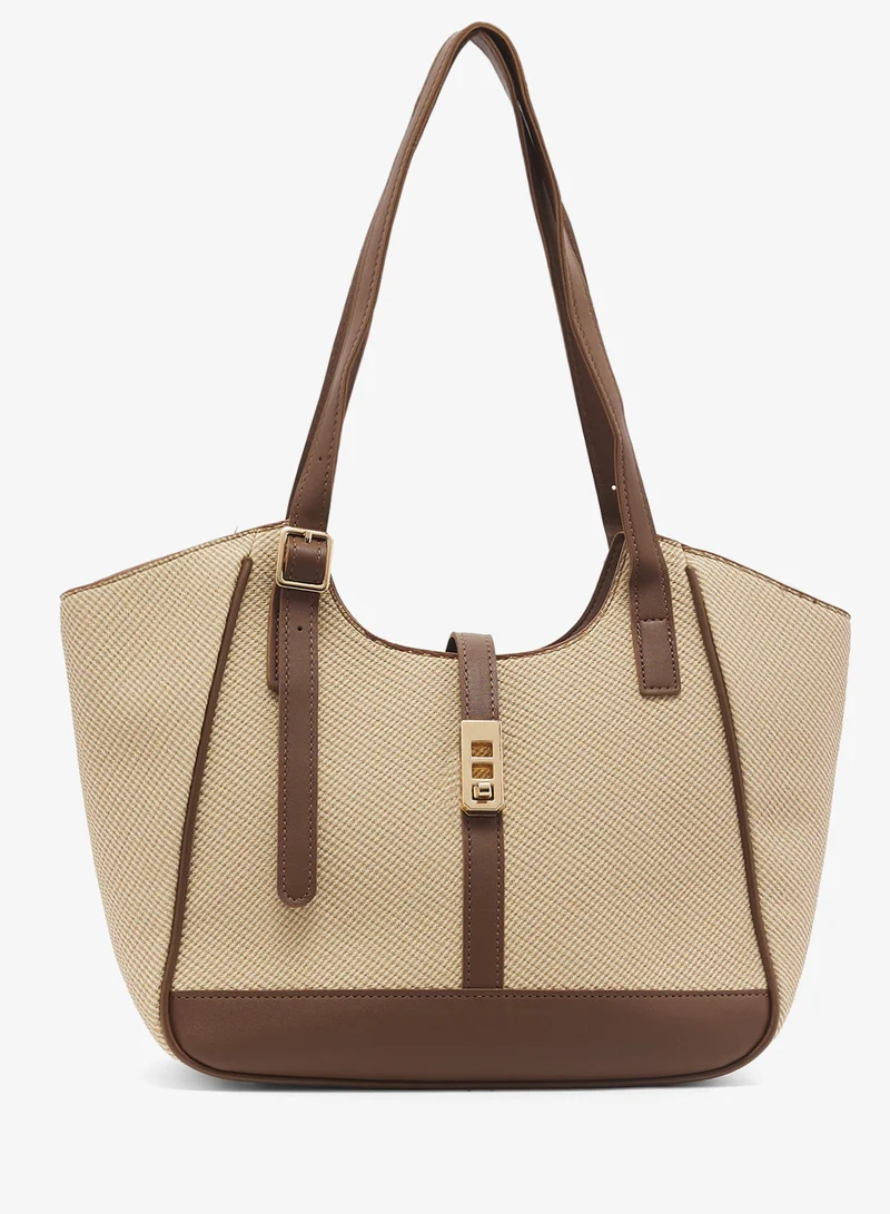 خزانة Buckle Tote Bag With Top Handle