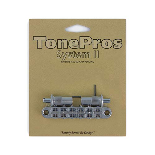 TonePros Metric Locking Tune-O-Matic Bridge (large posts) Chrome - Image 1