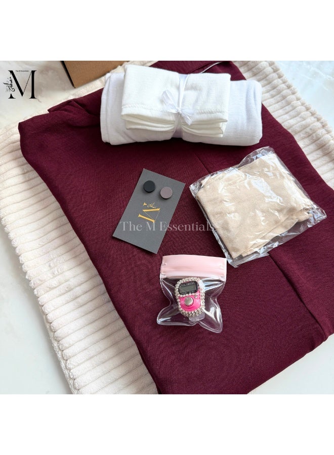 أساسيات تصميم الأزياء والملابس صندوق ملابس الصلاة باللون العنابي - Image 2