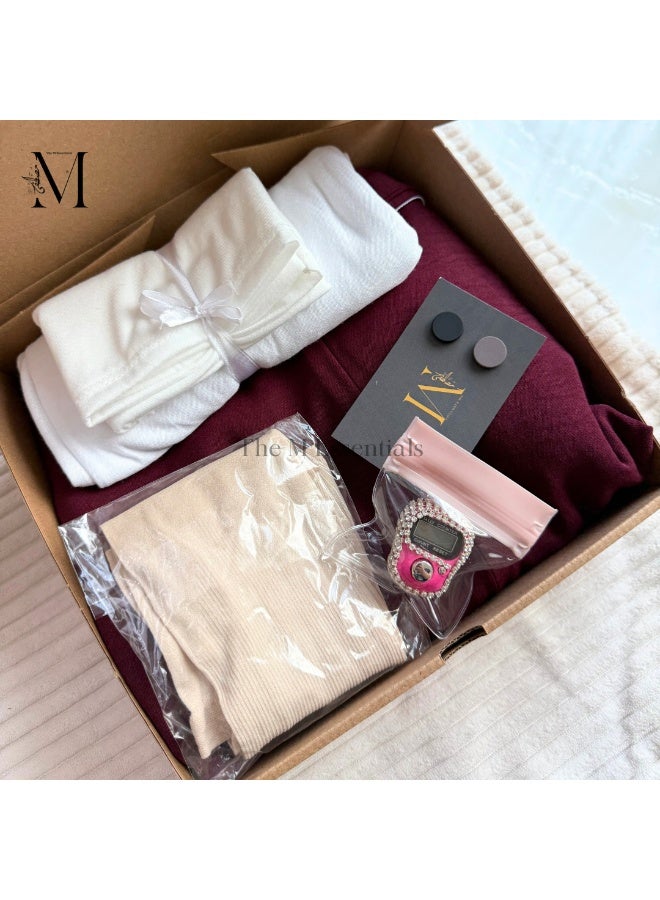 أساسيات تصميم الأزياء والملابس صندوق ملابس الصلاة باللون العنابي - Image 1