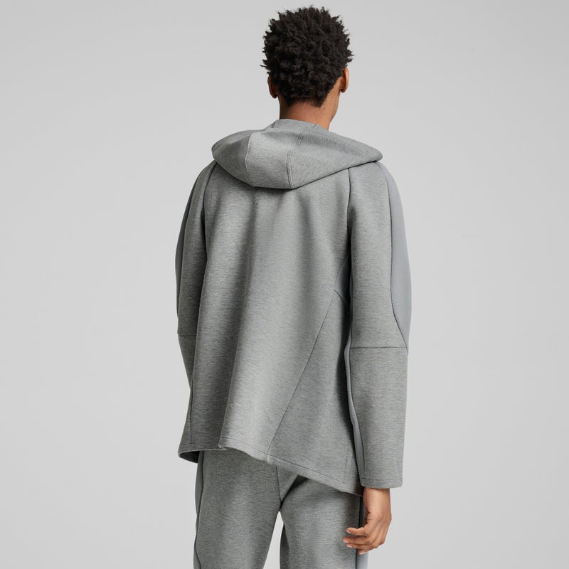 PUMA Evostripe Full-Zip Hoodie Dk Medium Gray - Image 4