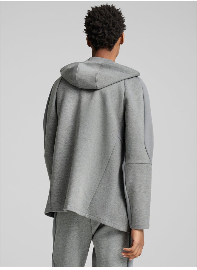 PUMA Evostripe Full-Zip Hoodie Dk Medium Gray  - Image 1