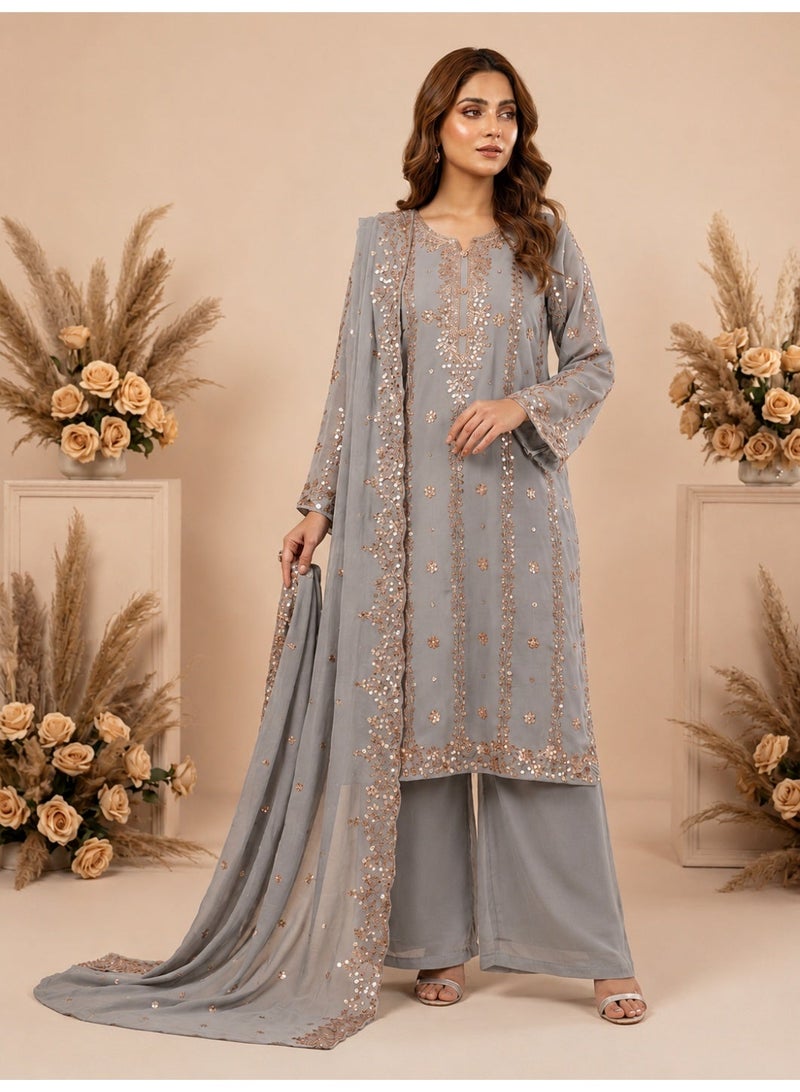Anbreen Closet Ethnic Wear/Shalwar Kameez 3 Piece Unstitched - Image 1