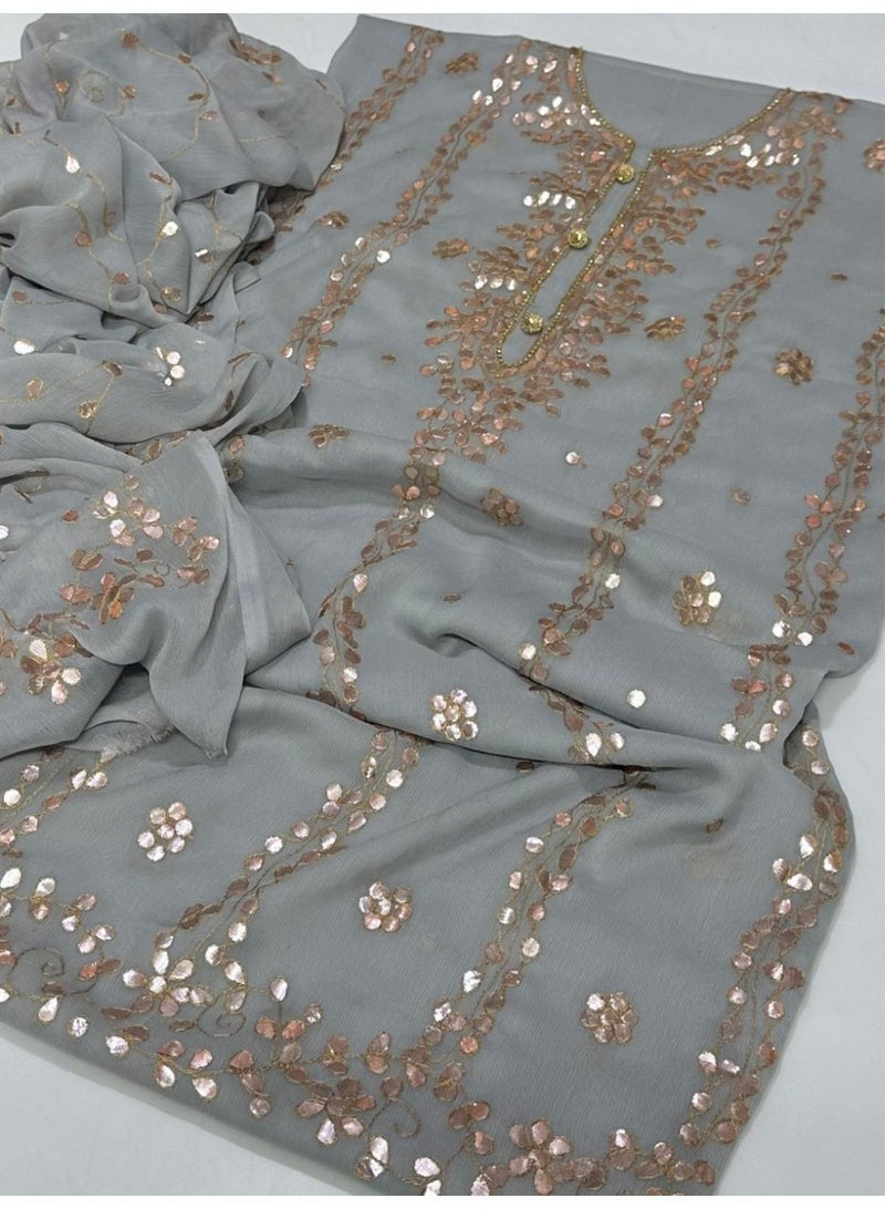 Anbreen Closet Ethnic Wear/Shalwar Kameez 3 Piece Unstitched - Image 3