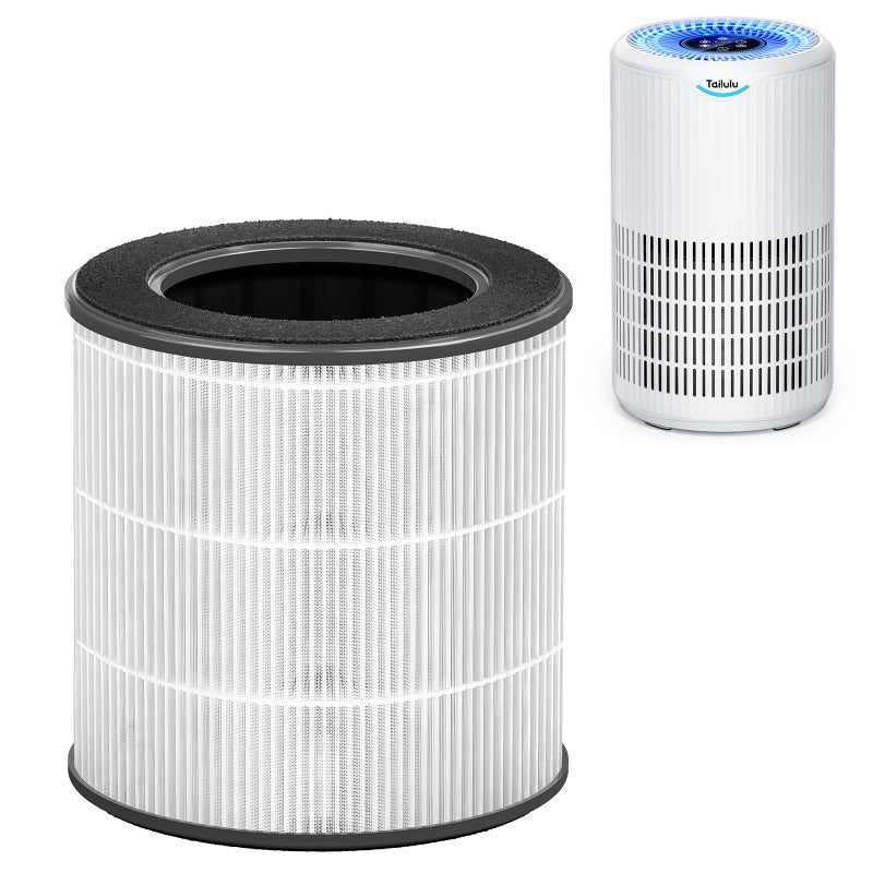 Tailulu Air Purifier Replacement Filter for D09 Air Cleaner 3in1 True H13 HEPA Filter 1 Pack