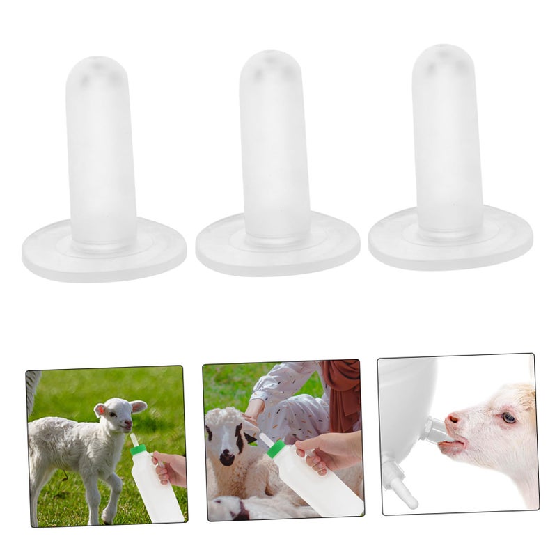 6 Pcs Bite Resistant Nipples for Lamb and Goat Nursing Bottles Easy to Install - Image 4