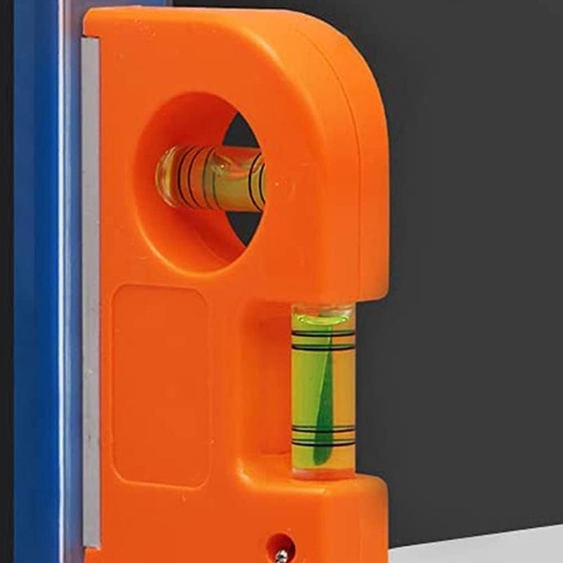 klarako 2Pcs Portable Magnetic Mini Spirit Levels - Keychain Horizontal Vertical Leveler Mini Balancing Calibrator for Horizontal or Vertical Measuring and Marking, Orange - Image 4