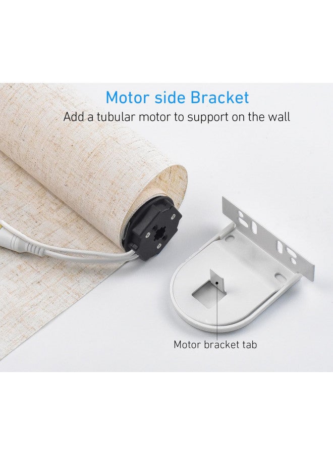 Rollerhouse 38/40mm Roller Blind Repair Kit, Mount Window Shade Brackets, Curtain Roller Blind Accessories for Electric Blinds with 1 1/2" Tube, 1 Pair, White - Image 3