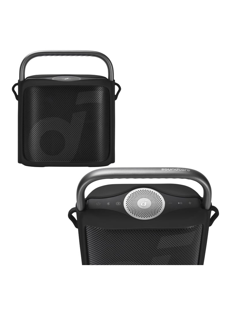 حافظة سيليكون لمكبر الصوت المحمول بتقنية البلوتوث Soundcore Motion X500 من Anker Soundcore Motion X500، حقيبة كتف جلدية محمولة، ملحقات - Image 2