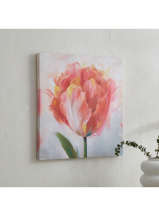 Home Box Elmer Canvas Printed Flower Framed Picture 40 X 1.8 X 40 Cm - Image 1