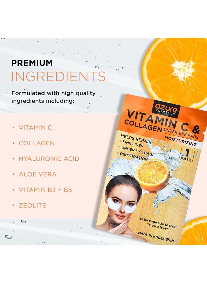 Azure Cosmetics Anti-Aging Under Eye Mask - 5 Pairs, Reduces Fine Lines, Wrinkles, Dark Circles & Puffiness, Skin Care Made in Korea, 100% Vegan, Cruelty-Free - Image 2