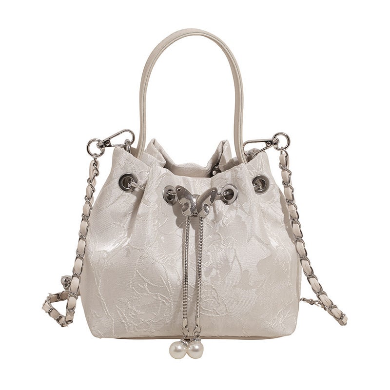 Hand-Carrying Bucket Bag For Women 2025 Chinese Style Embroidered Shoulder Bag Niche Simple High-End Crossbody Bag