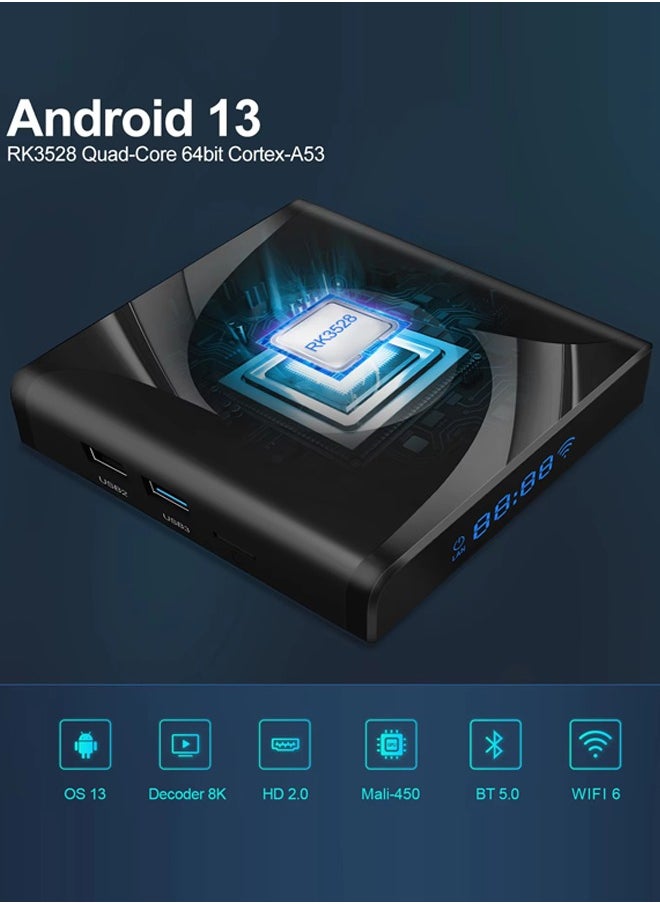 Generic - Intelligent 8K Ultra HD TV Box Android 13.0 work with Projector TVs & Mobile Phones - Image 1