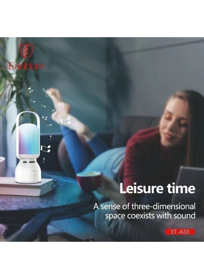 Earldom ET-A33 Colorful Camping Light Bluetooth Speaker with RGB LED Lamp Multi-Mode Light USB Rechargeable Ideal for Camping, Home and Outdoor - Image 3
