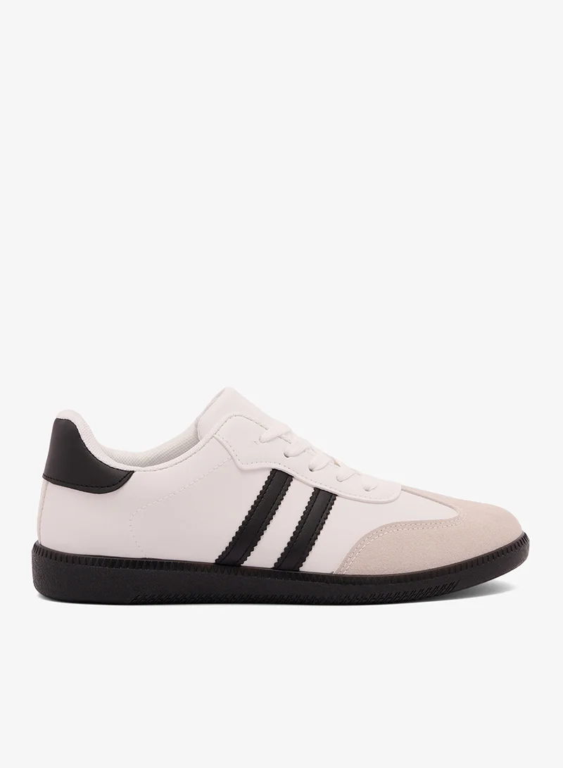 Low Top Striped Lifestyle Sneakers