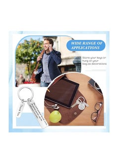 SYOSI Employee Appreciation Gifts - Bulk Thank You Keychains for Office Christmas Favors (Silver,16 Pcs)  - Image 5