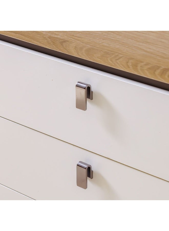 DANUBE HOME Danube Home Sacramento Dresser With Mirror Durable Vanity Table Dressing Makeup Desk With Storage Modern Design Bedroom Furniture L42Xw100Xh82Cm-Beige/Oak  - Image 5