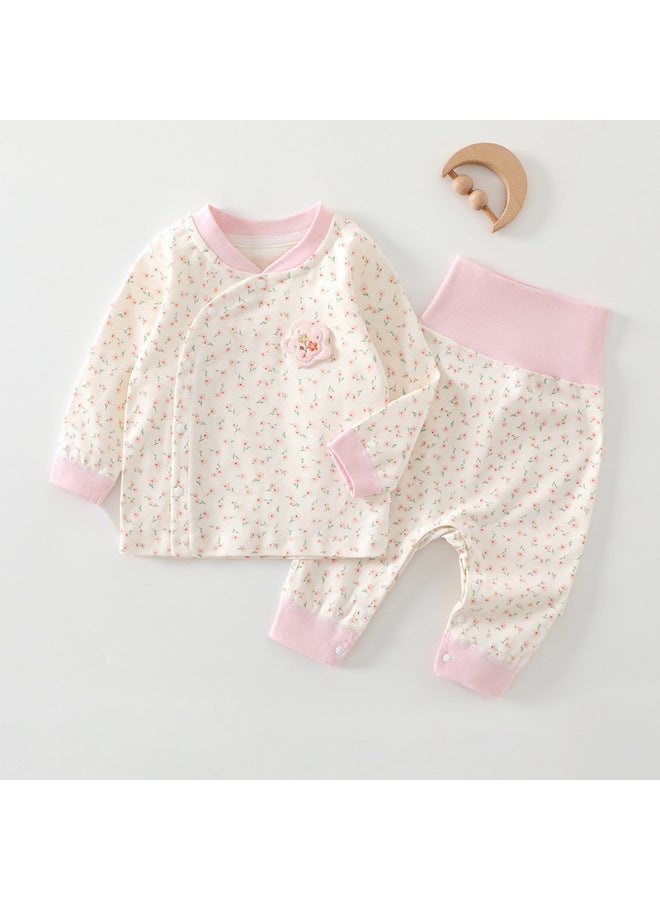 Baby Autum Clothing Set Split Autum Pants Type A Bottoming One-year-old Pajamas Newborn Male And Female Baby Clothes Pure Cotton Autum