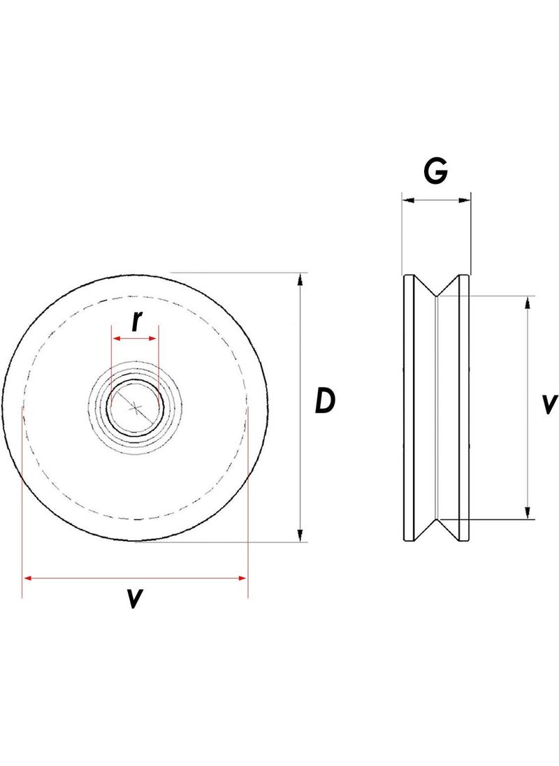TiTi RM100 Tableless and Bucketless Rail Roller 100 mm  - Image 3