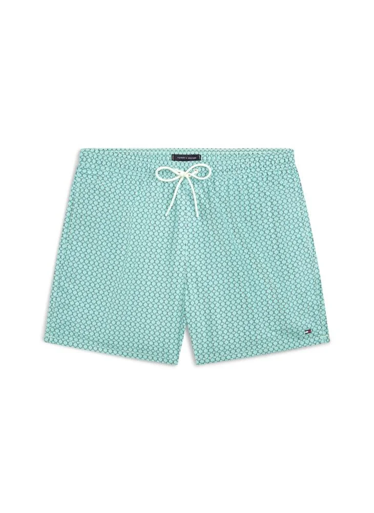 TOMMY HILFIGER  Print Mid Length Swim Shorts for Men | Best Price UAE