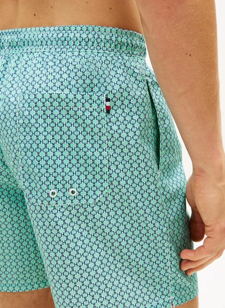 TOMMY HILFIGER  Print Mid Length Swim Shorts for Men | Best Price UAE
