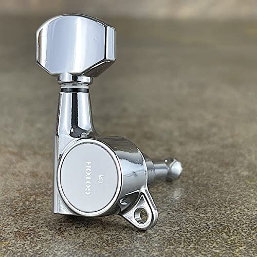 Gotoh Schaller-style Knob Chrome Tuners (6-in-a-line) - Image 5