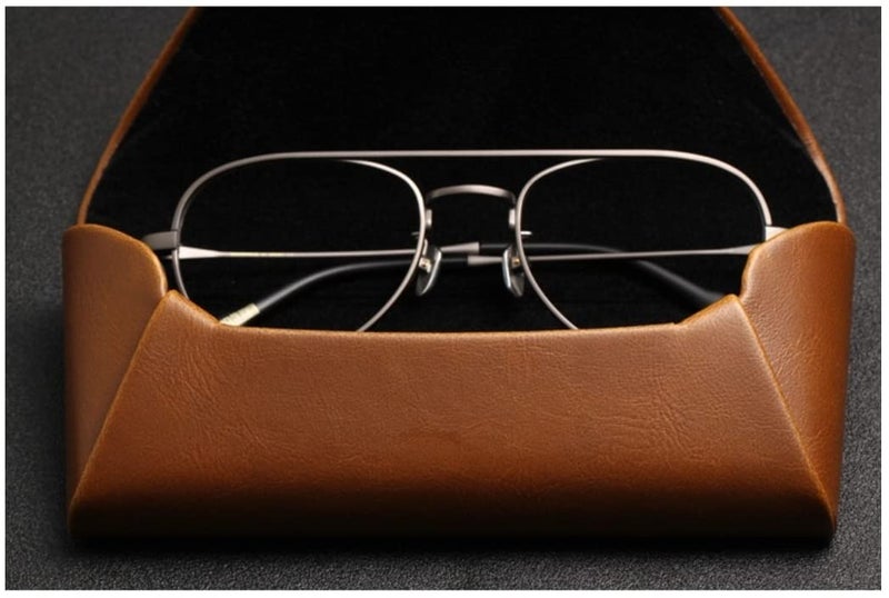 Everhype Eyeglass Case Hard Shell, Portable Sunglass Case, fashionable PU Leather Eyeglass Case, Lightweight - Image 5