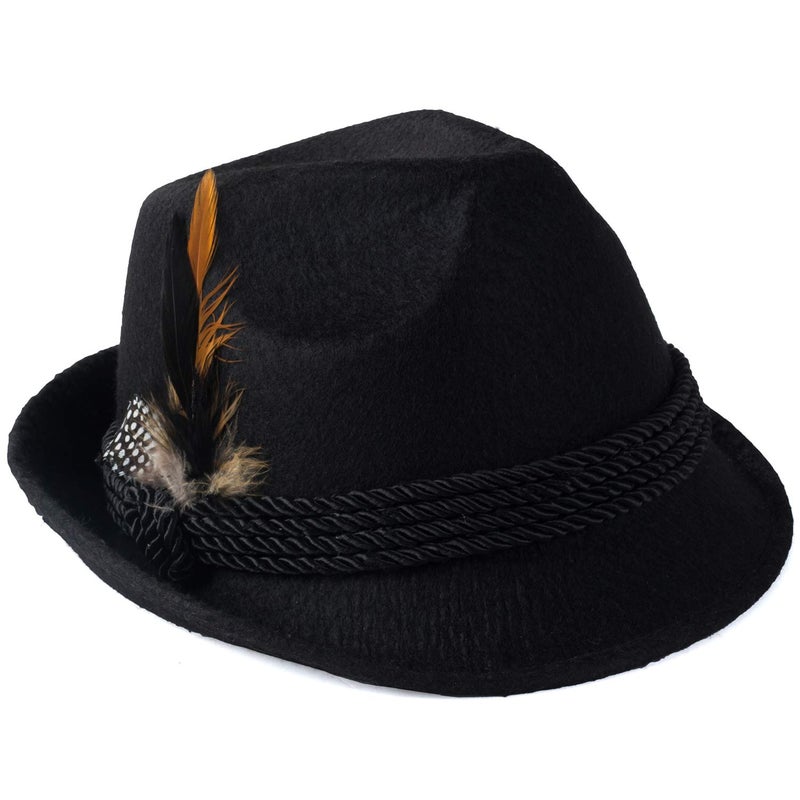 Tigerdoe Oktoberfest Hats - German Alpine Hat - Bavarian Hat with Feather (2 Pack) - Image 2