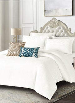 Master Home Textile MASTER Polyester Jacquard  Comforter Sets, Fits 200 x 200 cm Bed, For Double Size Bed, With Removable Filling, 9 Pcs King Size, Soft, Breathable,  Elegant  - Image 1