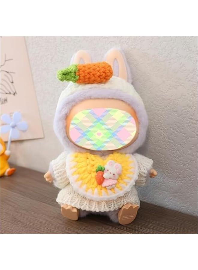 Clothes for Dolls Accessories, Kawaii Outfit Set 3 Pieces Sweater Suitable for 15cm 17cm Doll, Stylish Doll Clothing Set Replacement (No Doll) - Image 2