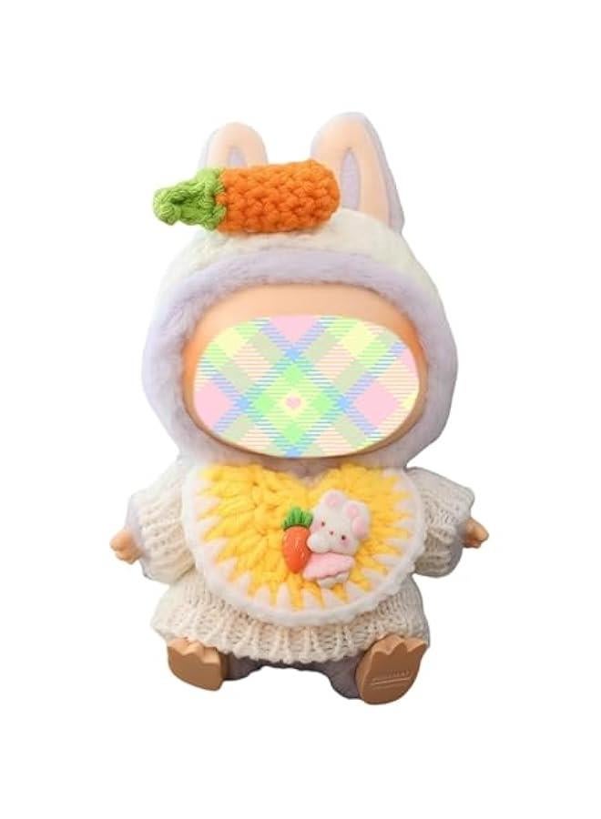 Clothes for Dolls Accessories, Kawaii Outfit Set 3 Pieces Sweater Suitable for 15cm 17cm Doll, Stylish Doll Clothing Set Replacement (No Doll) - Image 1