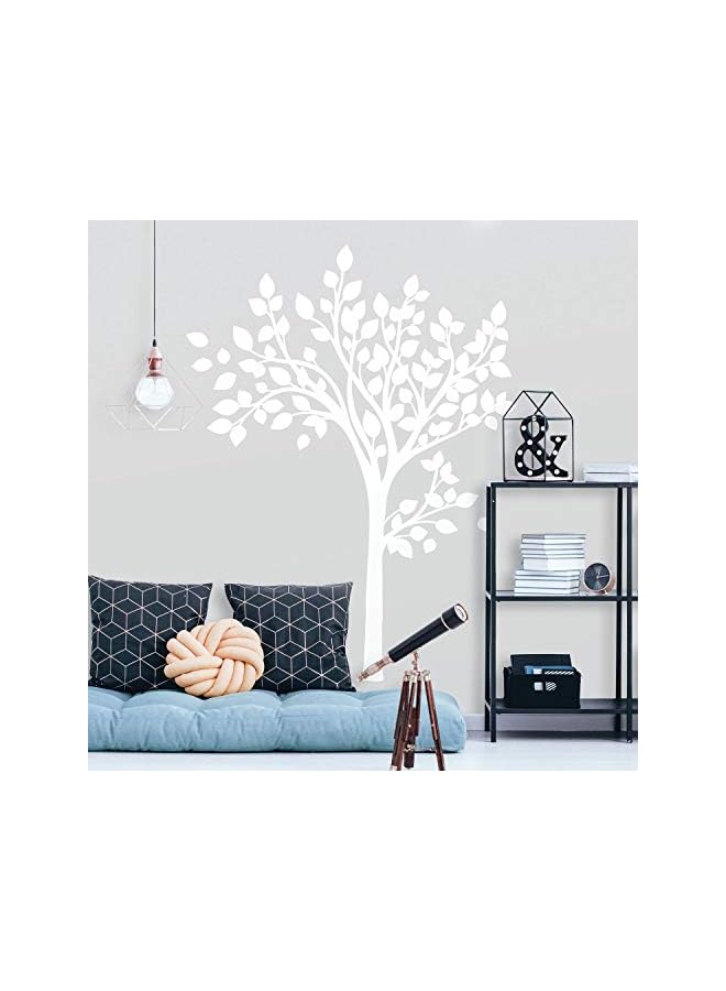Green Tiger RMK3863GM Simple White Tree Peel And Stick Giant Wall Decals - Image 1