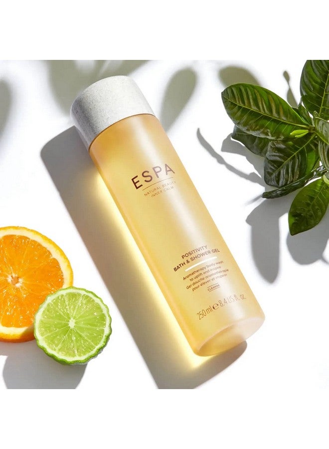 ESPA | Positivity Bath & Shower Gel | 250Ml | Jasmine Gardenia & Rose Geranium | Vegan - Image 2