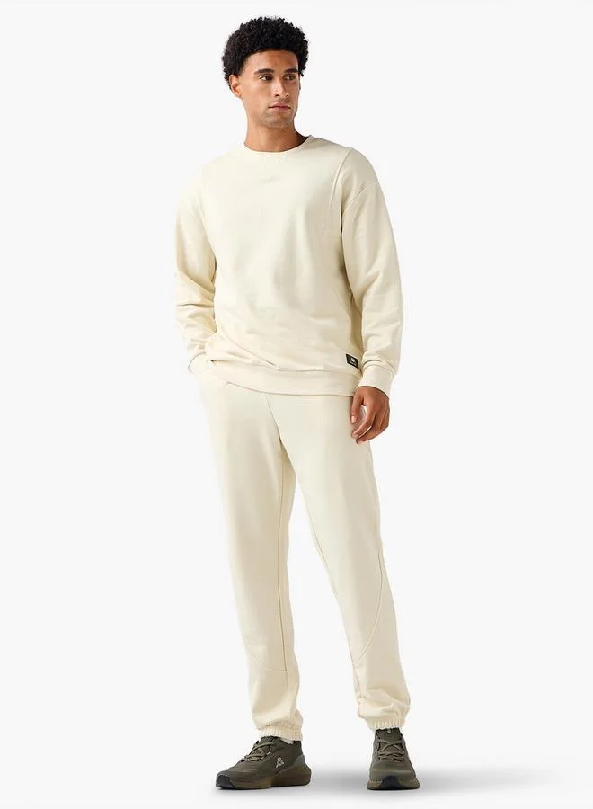 Kappa Kappa Men Regular Fit Flexi Waist Joggers with Panelled Design