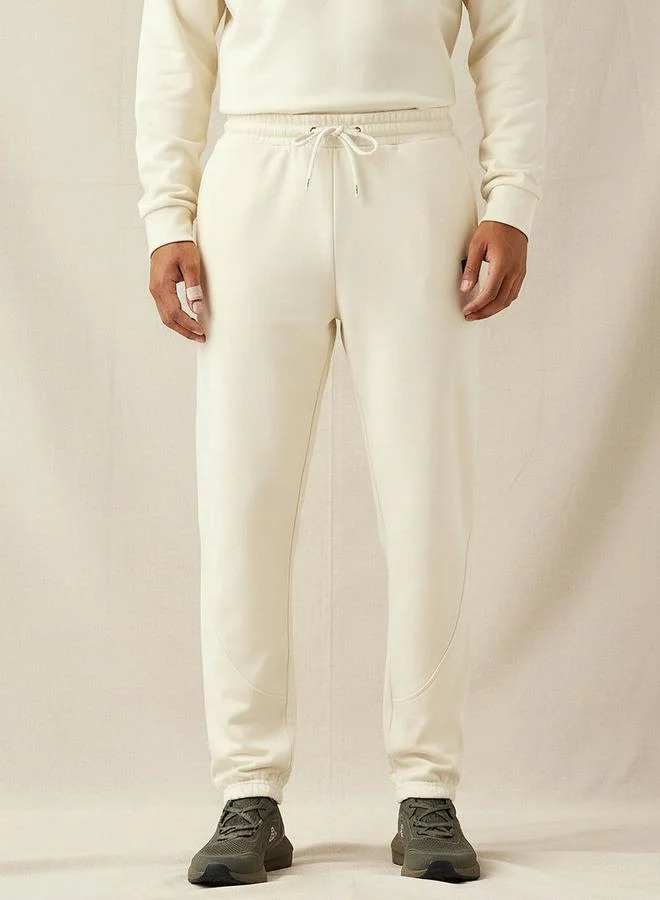 Kappa Kappa Men Regular Fit Flexi Waist Joggers with Panelled Design