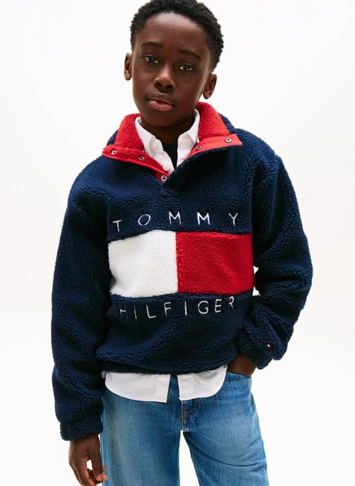 TOMMY HILFIGER Youth Heritage Flag Fleece Sweatshirt