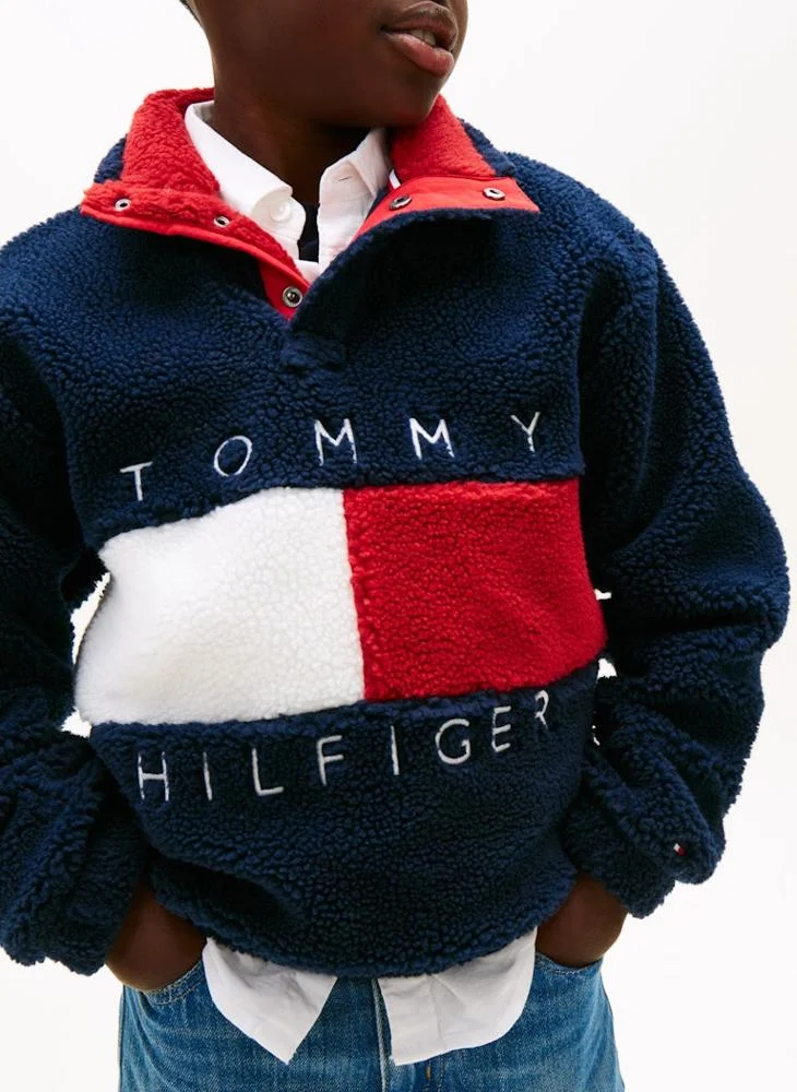 TOMMY HILFIGER Youth Heritage Flag Fleece Sweatshirt