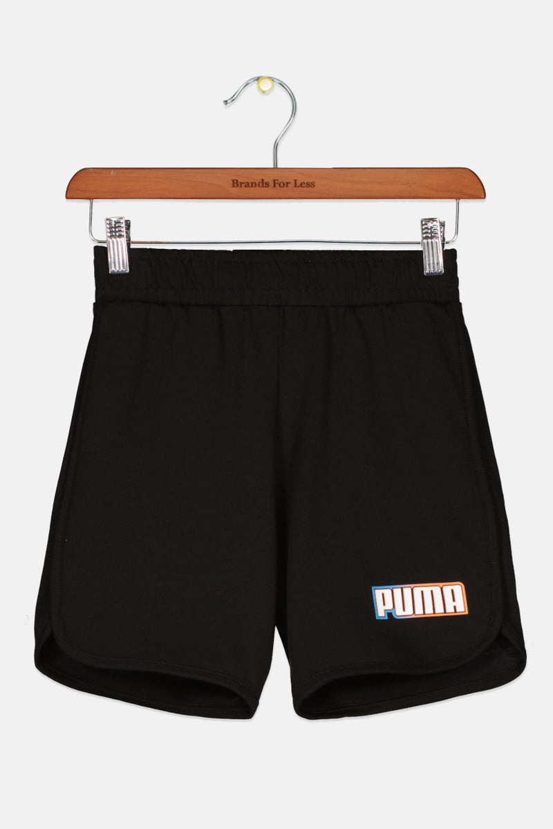 PUMA Kids Boy Sportswear Fit Outdoor Shorts, Black - Image 1