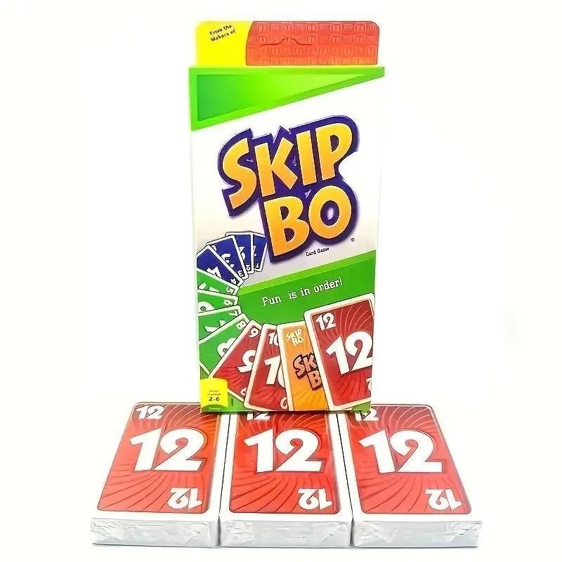لعبة بطاقات سكيب-بو - مجموعة 162 بطاقة - 20.3×9.3×2.1 سم - متعة عائلية استراتيجية لعدد 2-8 لاعبين - تحدي البطاقات الأقصى مع بطاقات جامحة لليالي ألعاب الحفلات - Image 1