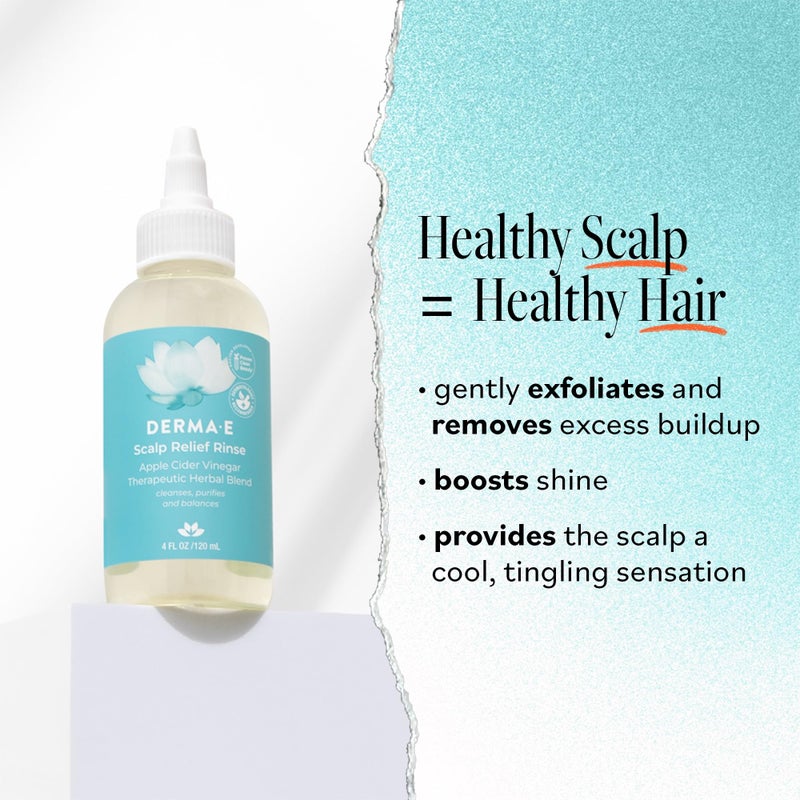 DERMA-E Scalp Exfoliating Rinse, Clarifying Rescue for Scalp Relief, Color-Safe pH Balance and Dandruff, 4 fl oz - Image 2