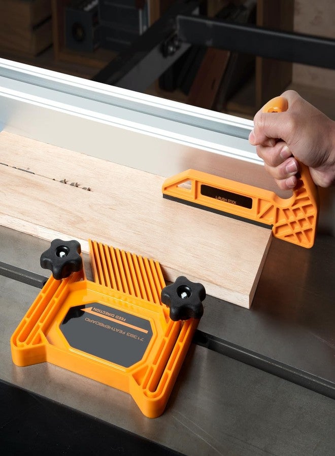 POWERTEC Tandem Featherboard & L-Shaped Fits Table Saw, Router Table, Band Saw, Shaper, Planers & Jointer. Wood Pusher Reduces Kickback & Increases Safety. 2PK (71555V) - Image 5