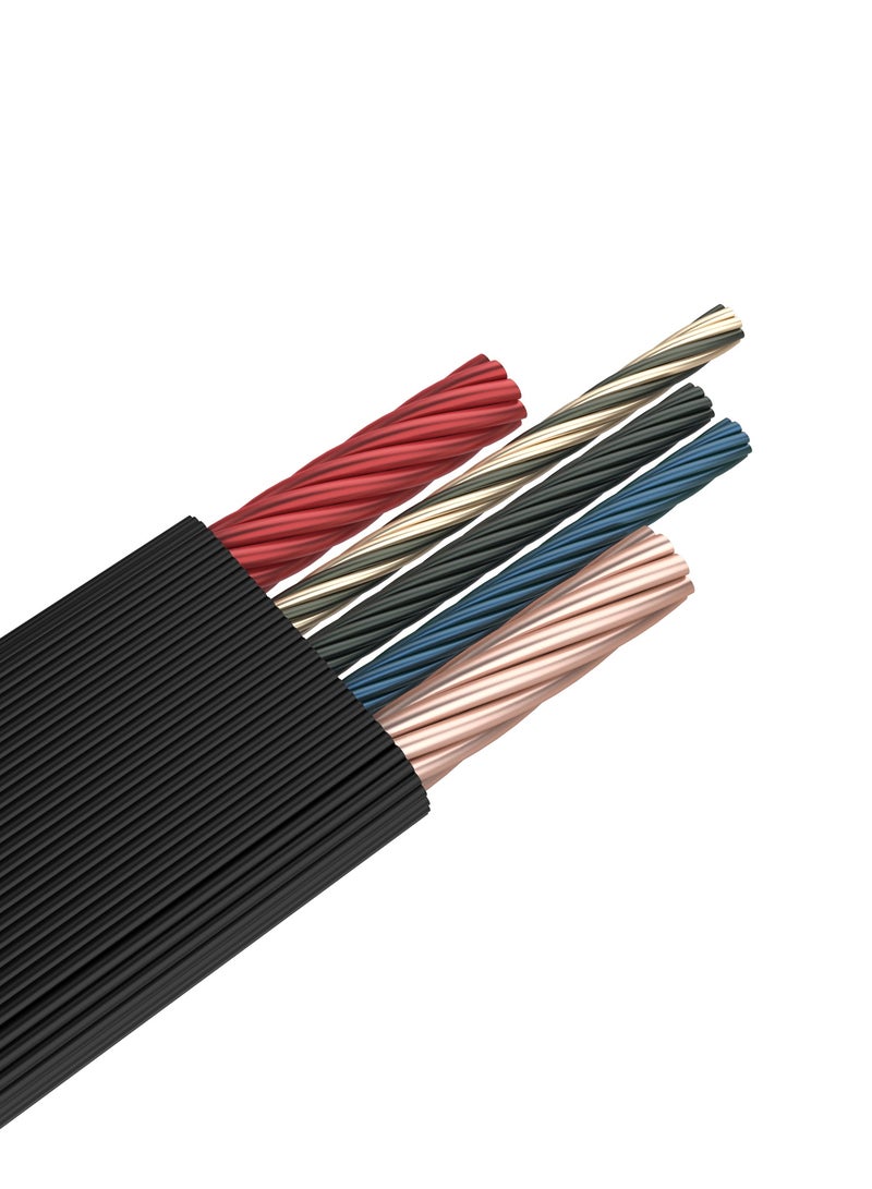 Cellairis FLAT Series Cable PD Type-C to Lightning, Fast Charging & Syncing, 1 Year Warranty, 1 Meter- Black - Image 4